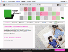 Tablet Screenshot of fliesenlehmann.de